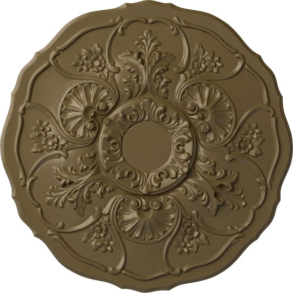Ekena Millwork Cornelia Ceiling Medallion (Fits Canopies up to 4"), 22 1/2"OD x 1 1/2"P, Mississippi Mud CM22CNMMF - main